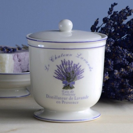 Contenter for cotton pads Lavender-1