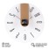 Watching clock, interior "style", silent, d-39 cm