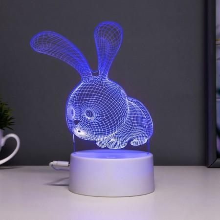 Flight “rabbit” LED 7 colors USB/from white batteries-5