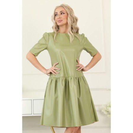 Women's dress, size 48, green color-11