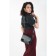 Female bag on a valve, outer pocket, black color
