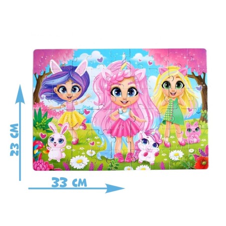 Puzzle in the metal box "Forest Fairies", 54 elements-1