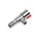 Ball the ball Accoona A473G-4, 1/2 "X1/2" external thread, for everyday life. devices, corner, red