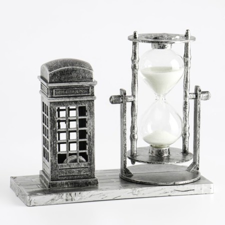 Sanding clock "Red booth", souvenir, with backlight, 15.5 x 6.5 x 12.5 cm-3