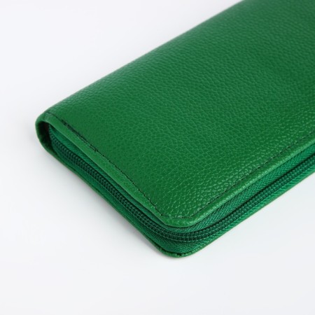 Women's wallet with lightning, green color-2