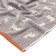 Tainted towel, size 70x140 cm, gray color