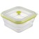 Silikobox transportation and storage container, silicone, folding, 900 ml, green color