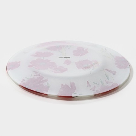 Black dinetered lunch plate "Red poppies", D = 23 cm-3