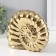 Souvenir ceramics "shell spiral" gold 20.5x6x16 cm