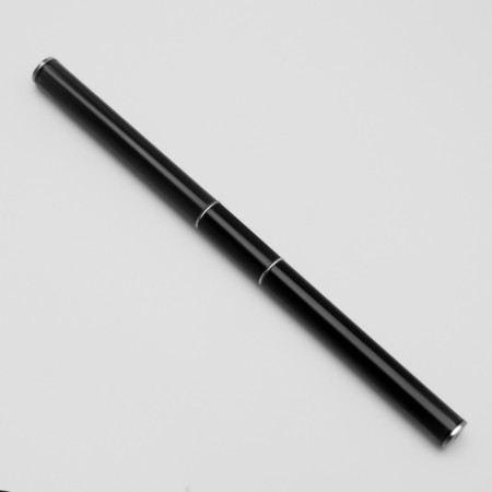 Acryl-gel brush, petal, 14 cm, d-6 × 9 mm, black/silver color-8