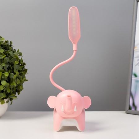 Table lamp "Elephant" LED 3W USB pink 9x15x31 cm Risalux-3