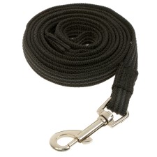 The leash zoonik is nylon with latex thread, 2 m x 1.5 cm, black