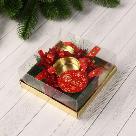 Summary for one candle "red" 10x4 cm d-4 cm-2