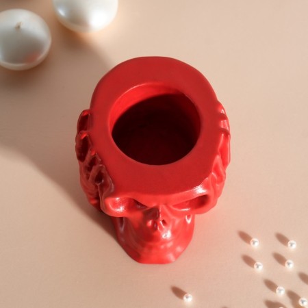 Skull Silence Cloth 7*10cm Red-5