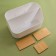 Bamboo organizer for storage, 5 sections, mobile sections, 18.5 × 11.5 × 10.6 cm, white color