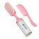 A set of combs with a rattle "Baby", 2 pcs., Pink color, Mix drawing
