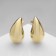 Earrings Metal "drop", color gold