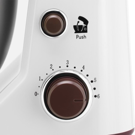 Vitek VT-1433, 900 W, 4 l, 6 speeds, 3 nozzles, white-brown-1