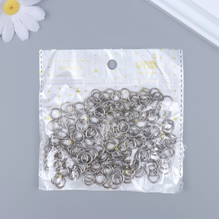 The basis for creativity Metal "Practical ring" set 200 pcs d = 0.7 cm 1x1 cm-2