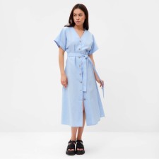 Women's dress on buttons Mist Summer Time, Blue, R.48