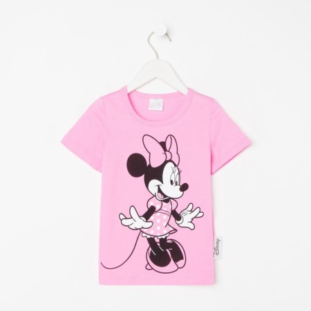 Children's T-shirt Disney "Minnie", height 110-116 (32), pink-9