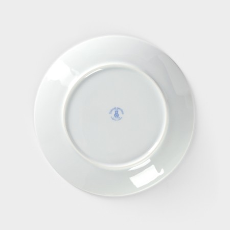 Porcelain plate Infinity, d = 24 cm, orange color-3