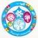 New Year's stencil spirograph "Draw a snowflake"