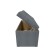 Puff with a lid and weighting, 800 × 400 × 420 mm, lunar matting, MIST color