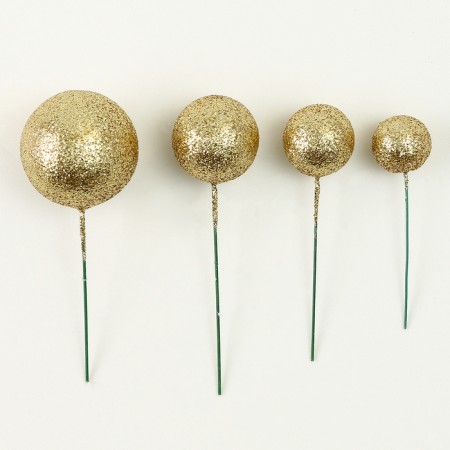 Set for decoration "beads", set 20 pcs, color gold-3