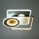 Causteen with PDD "Squares" LED 160W black and white 48x48x6.5 cm Bayerlux