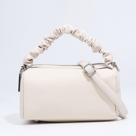 Baget bag with zipper, dairy color