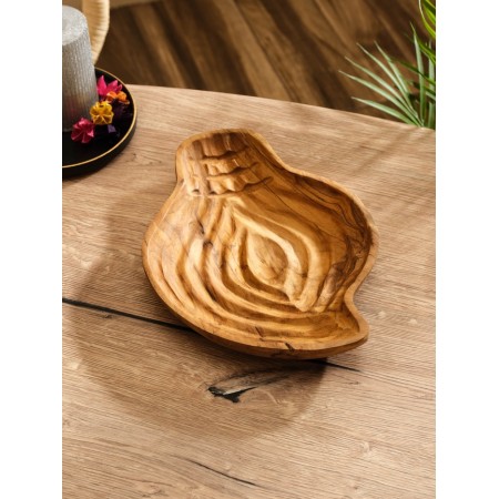 Body "wood bark" Jati tree, 28x21x5 cm, col. brown
