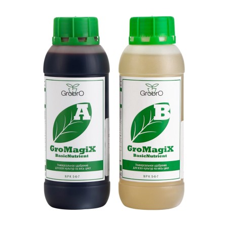 Fertilizer for hydroponics "Grobro" Gromagix a+B, 2x0.5l
