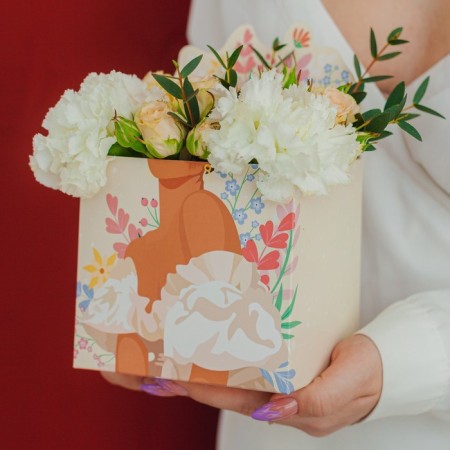 Boxes for mini bouquets "Flower", 12 × 20 × 10 cm-6