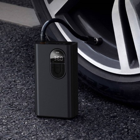 Automobile compressor Baseus Energy Source Inflator Pump, 54W, 2400 mAh, flashlight, display-2