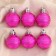 Set of balls plastic D-4 cm, 6 pcs "Bead" mix
