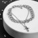 Bracelet Metal “Chain” Two threads cross, color silver, 17 cm