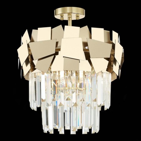 Ceiling Ceiling ST LUCE. SL1232.202.05. Casorta. 5x60 watts, E14, 41x41x42.5 cm, golden color-1