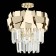 Ceiling Ceiling ST LUCE. SL1232.202.05. Casorta. 5x60 watts, E14, 41x41x42.5 cm, golden color