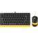 Keyboard + Mouse A4Tech FSTYLER F1110 CLAV: Black/Yellow Mouse: Black/Yellow USB Multimedia 100460