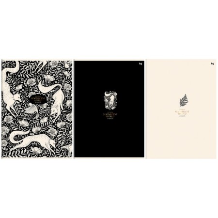 A4 notebook, 48 sheets in the Magnificent World cage, covered cartoon, matte lamination, foil embossing, offset unit, mix
