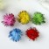 Pompons for creativity, brilliant, 5 colors, 25 mm, (set 30 pcs)