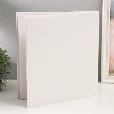 Photo album magnetic 20 sheets "Harmony" White 32.5x2.5x33.5 cm-1