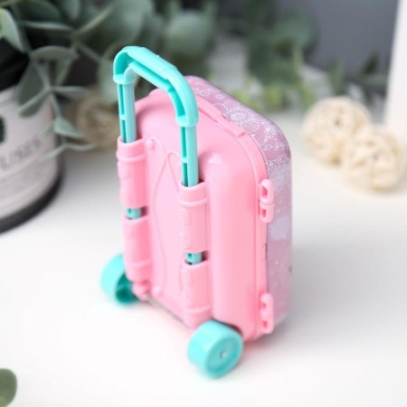 Casket metal suitcase "Angel with a pipe" 10x7x5 cm-1