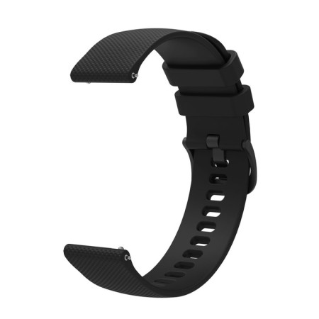 Watch strap, 22 mm, silicone, black-1