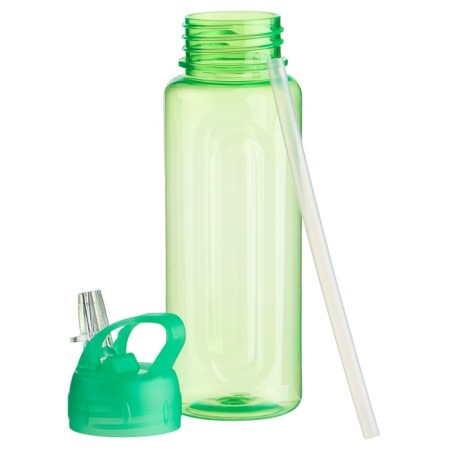 Sports water bottle, 650 ml, Baraolet, with a drinker, 24 x 7 cm, green-1