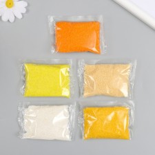 A set of colored sand No. 2, 5 colors, 50 g each