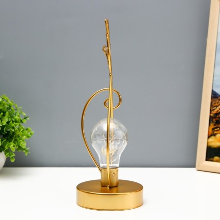 Night -night "cat" LED from batteries 3haa gold 11x11x28 cm Risalux-4