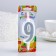 Candle for Cake "Super Blood", 10.4 cm, number "9", silver sparkle