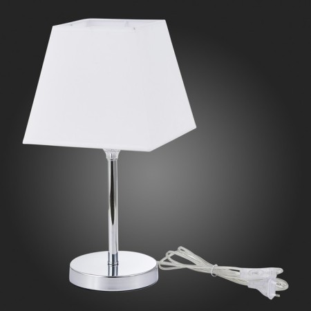 Evoluce bedside lamp. Sle107604-01. Grinda. 1x40 W, E14, 22x22x43 cm, chromium color-4